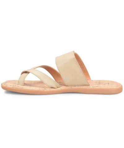 Women's Kelsee Comfort Flat Sandal Ivory/Cream $44.20 Shoes