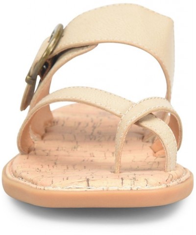 Women's Kelsee Comfort Flat Sandal Ivory/Cream $44.20 Shoes