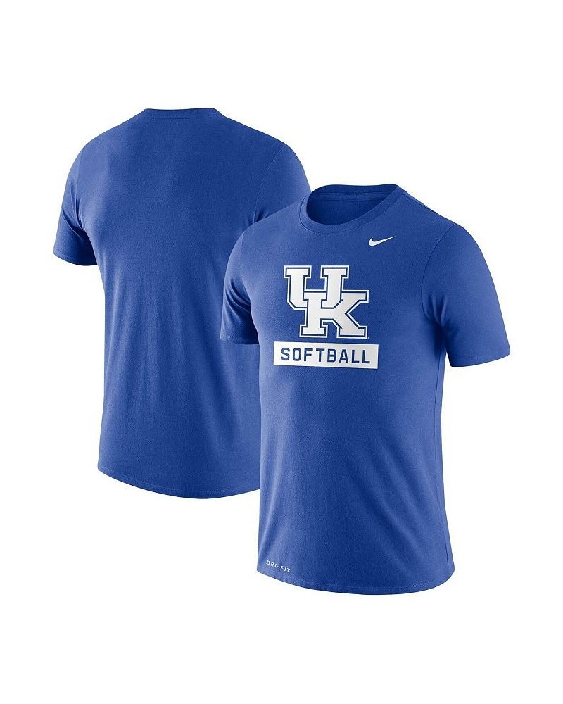 Men's Royal Kentucky Wildcats Softball Drop Legend Performance T-shirt $21.50 T-Shirts