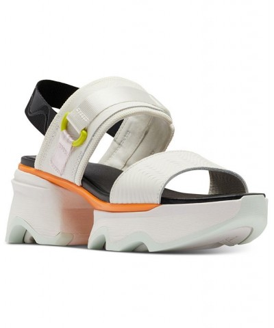 Kinetic Impact Slip-On Slingback Wedge Sandals White $52.70 Shoes