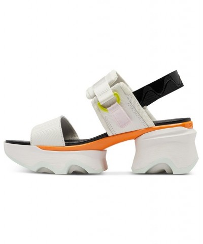 Kinetic Impact Slip-On Slingback Wedge Sandals White $52.70 Shoes