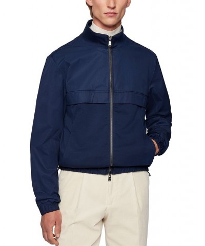 BOSS Men's Reversible Zip-Up Sweatshirt Blue $108.00 Sweatshirt