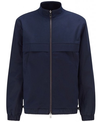 BOSS Men's Reversible Zip-Up Sweatshirt Blue $108.00 Sweatshirt