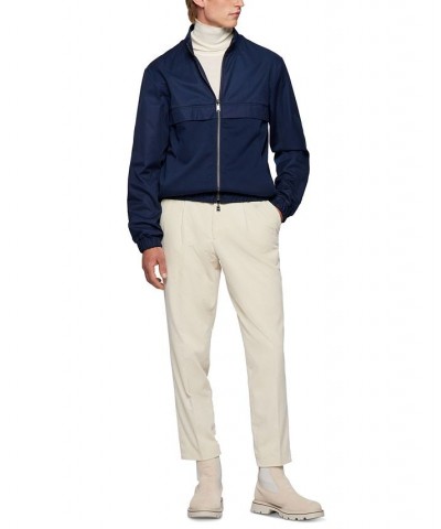 BOSS Men's Reversible Zip-Up Sweatshirt Blue $108.00 Sweatshirt