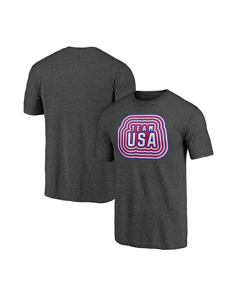 Men's Branded Heathered Charcoal Our Country T-shirt $19.03 T-Shirts