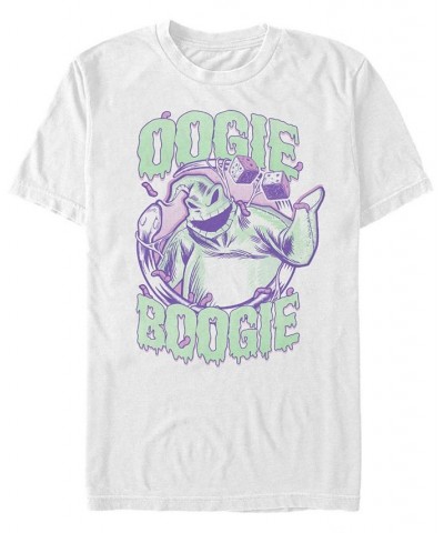 Men's Oogie Boogie Short Sleeve Crew T-shirt White $15.75 T-Shirts