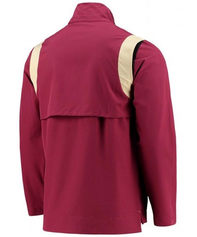 Men's Garnet Florida State Seminoles 2021 Team Coach Quarter-Zip Jacket $37.09 Jackets