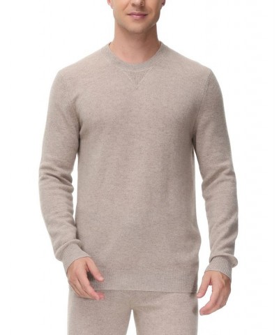 Men's Cashmere Lounge Sweatshirt Tan/Beige $53.90 Pajama