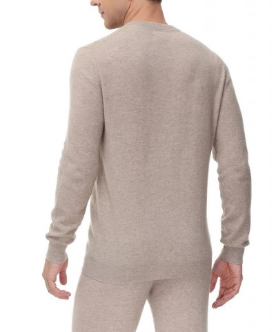 Men's Cashmere Lounge Sweatshirt Tan/Beige $53.90 Pajama