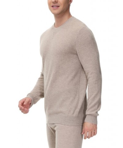 Men's Cashmere Lounge Sweatshirt Tan/Beige $53.90 Pajama