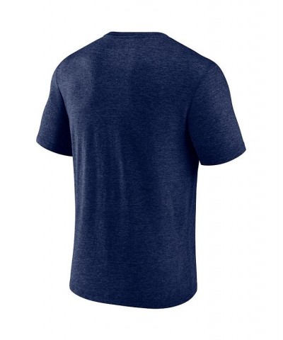 Men's Branded Heathered Navy Atlanta Braves Badge of Honor Tri-Blend T-shirt $20.25 T-Shirts