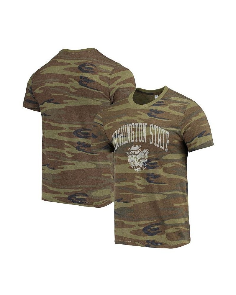 Men's Camo Washington State Cougars Arch Logo Tri-Blend T-shirt $20.16 T-Shirts