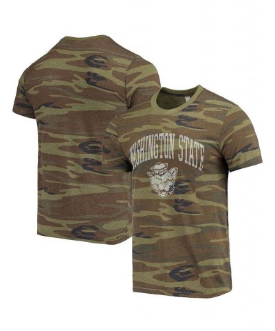 Men's Camo Washington State Cougars Arch Logo Tri-Blend T-shirt $20.16 T-Shirts