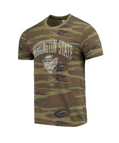 Men's Camo Washington State Cougars Arch Logo Tri-Blend T-shirt $20.16 T-Shirts