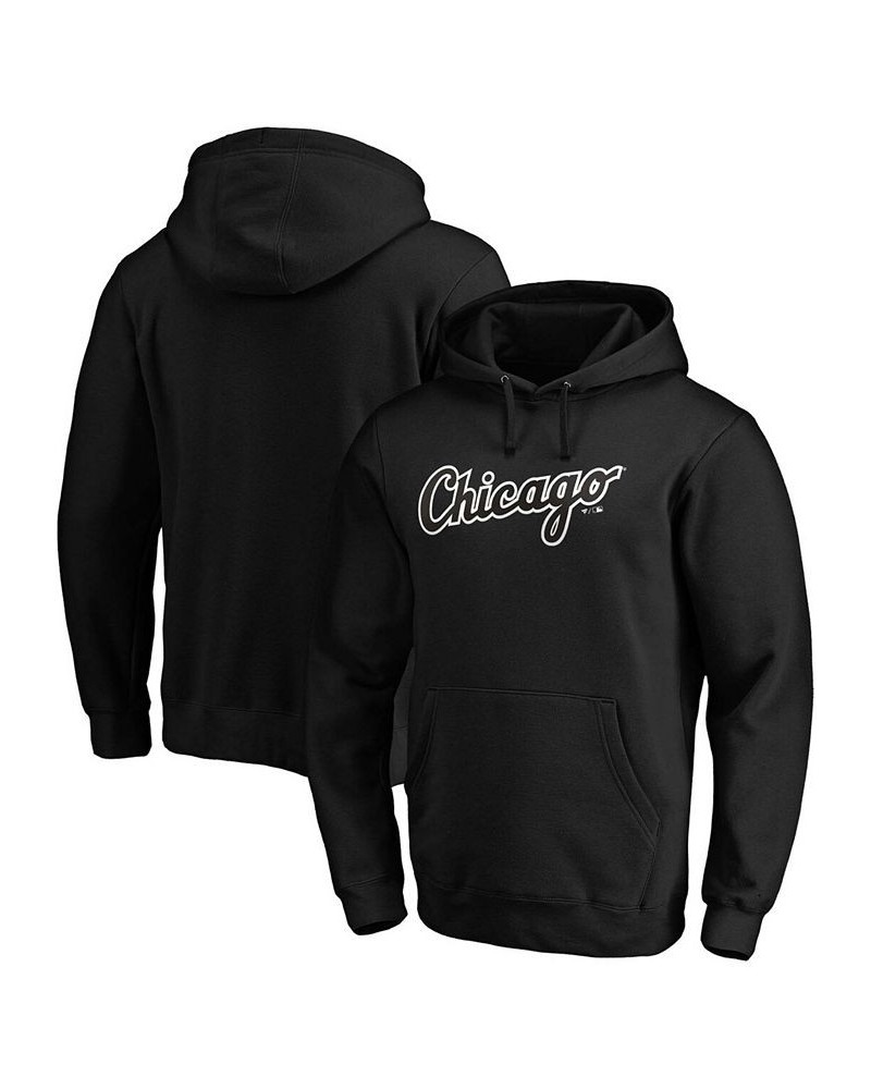 Men's Black Chicago White Sox Official Wordmark Pullover Hoodie $34.40 Sweatshirt