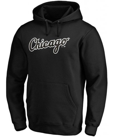 Men's Black Chicago White Sox Official Wordmark Pullover Hoodie $34.40 Sweatshirt