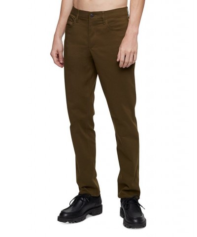 Men's CK Move 365 Slim-Fit Performance Stretch Pants Green $54.73 Pants