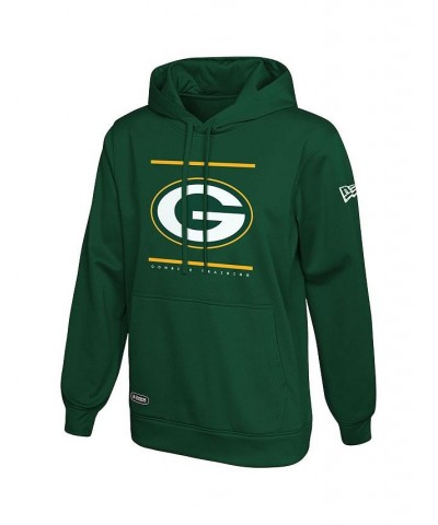 Men's Green Green Bay Packers Combine Authentic Split Defense Pullover Hoodie $40.00 Sweatshirt