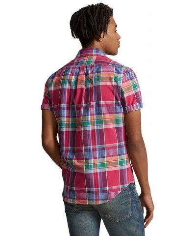 Men's Classic-Fit Plaid Oxford Shirt Multi $42.50 Shirts