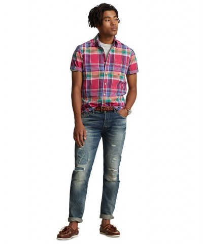 Men's Classic-Fit Plaid Oxford Shirt Multi $42.50 Shirts