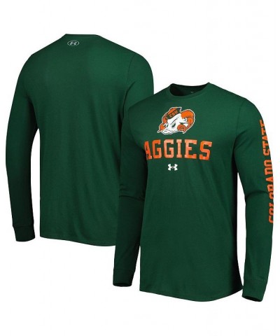 Men's Green Colorado State Rams Aggies Sideline Two-Hit Performance Long Sleeve T-shirt $24.00 T-Shirts