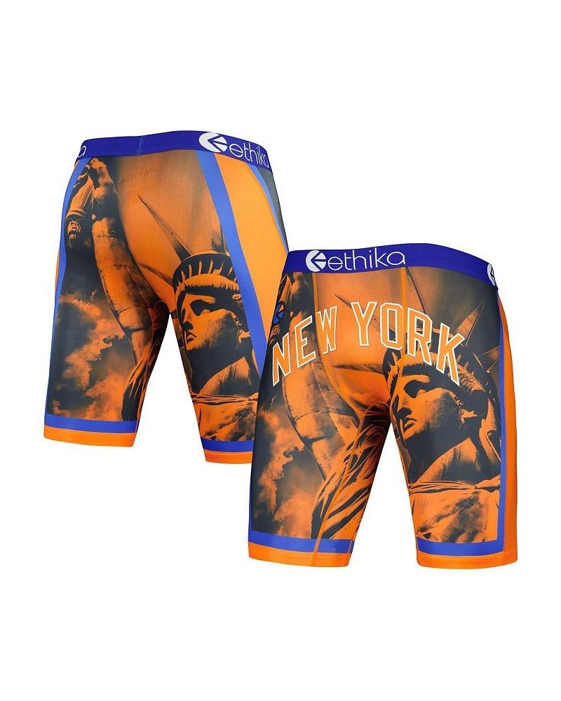 Men's Orange New York Knicks City Edition Boxer Briefs $16.45 Underwear