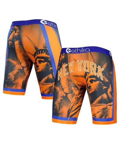 Men's Orange New York Knicks City Edition Boxer Briefs $16.45 Underwear