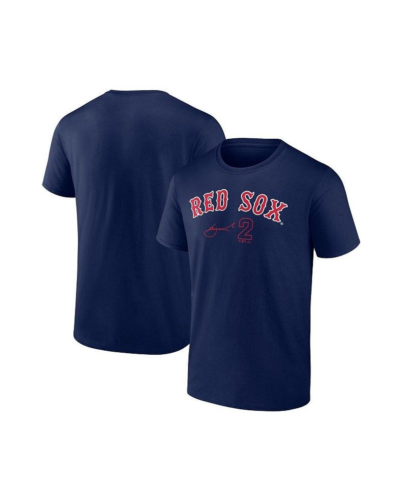 Men's Branded Xander Bogaerts Navy Boston Red Sox Player Name and Number T-shirt $15.20 T-Shirts