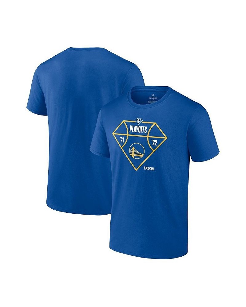 Men's Royal Golden State Warriors 2022 NBA Playoffs Diamond Tip Off T-shirt $18.00 T-Shirts