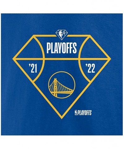 Men's Royal Golden State Warriors 2022 NBA Playoffs Diamond Tip Off T-shirt $18.00 T-Shirts