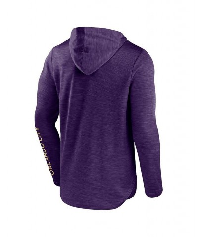 Men's Branded Purple Orlando City SC First Period Space-Dye Pullover Hoodie $29.25 Sweatshirt