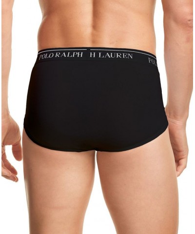 Men's 4-Pk. Classic-Fit Mid-Rise Briefs Black $19.19 Underwear