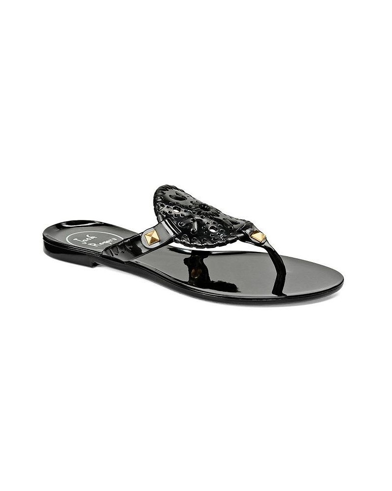 Women's Georgica Jelly Sandals Black $25.80 Shoes