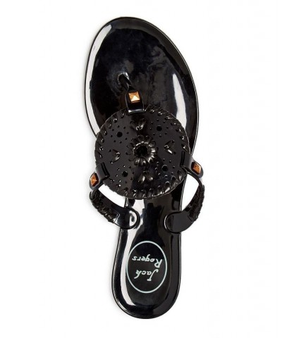 Women's Georgica Jelly Sandals Black $25.80 Shoes