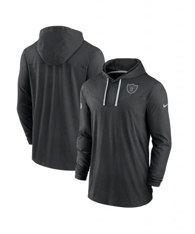 Men's Black Las Vegas Raiders Sideline Pop Performance Pullover Long Sleeve Hoodie T-shirt $31.61 T-Shirts