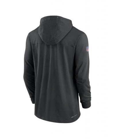 Men's Black Las Vegas Raiders Sideline Pop Performance Pullover Long Sleeve Hoodie T-shirt $31.61 T-Shirts