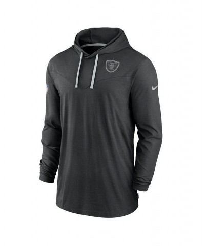 Men's Black Las Vegas Raiders Sideline Pop Performance Pullover Long Sleeve Hoodie T-shirt $31.61 T-Shirts