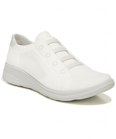 Golden Knit Washable Slip-on Sneakers White $44.20 Shoes