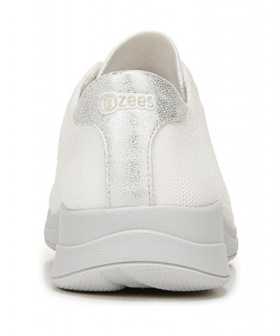 Golden Knit Washable Slip-on Sneakers White $44.20 Shoes