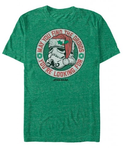 Men's Star Wars Droid Present Short Sleeve T-shirt Green $16.45 T-Shirts