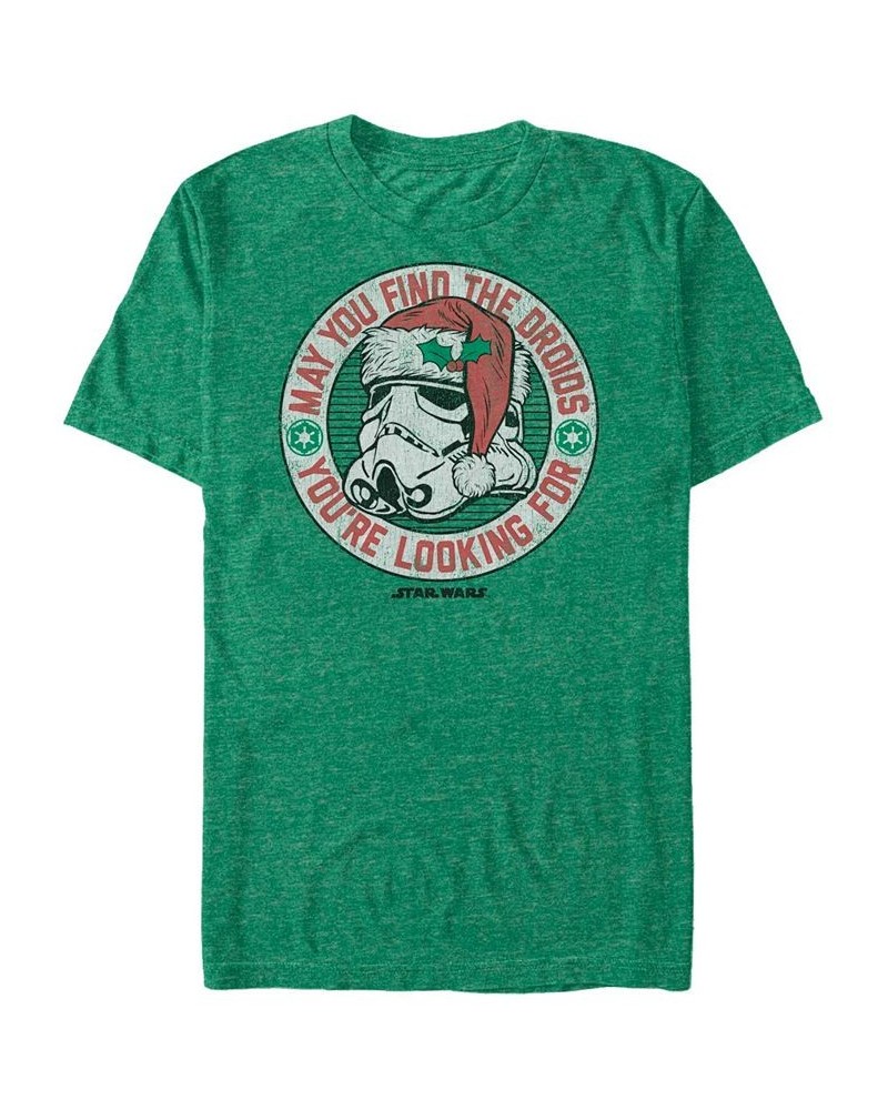 Men's Star Wars Droid Present Short Sleeve T-shirt Green $16.45 T-Shirts