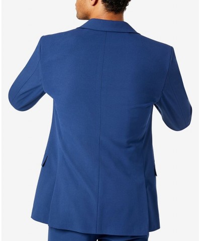 Men's Modern-Fit Stretch Suit Jacket Blue $57.50 Suits