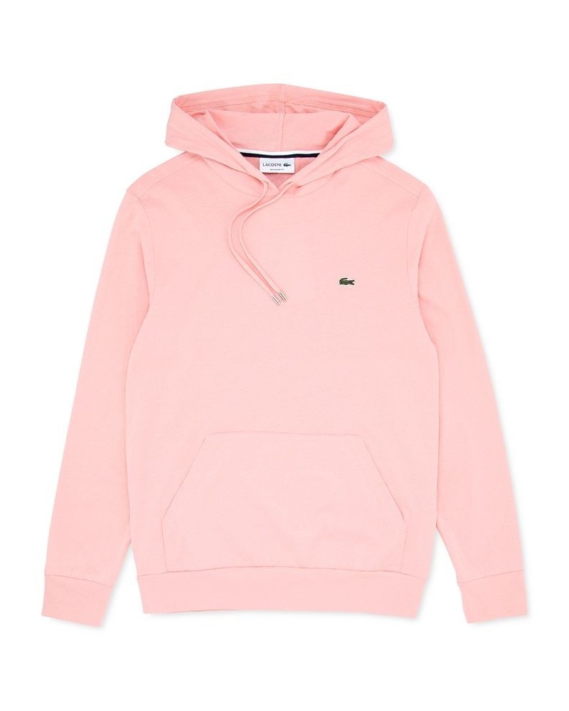 Hoodie Jersey Long Sleeve Tee Shirt with Kangaroo Pocket Pink $54.00 T-Shirts