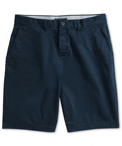 Men's 10" Classic-Fit Stretch Chino Shorts with Magnetic Zipper Gray $33.79 Shorts