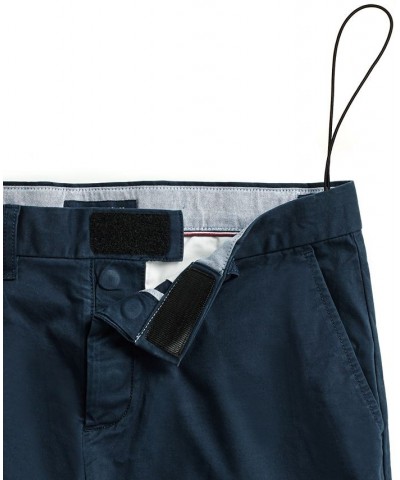 Men's 10" Classic-Fit Stretch Chino Shorts with Magnetic Zipper Gray $33.79 Shorts