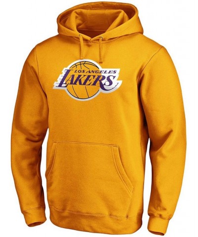 Men's Anthony Davis Gold Los Angeles Lakers Team Playmaker Name and Number Pullover Hoodie $34.97 Sweatshirt