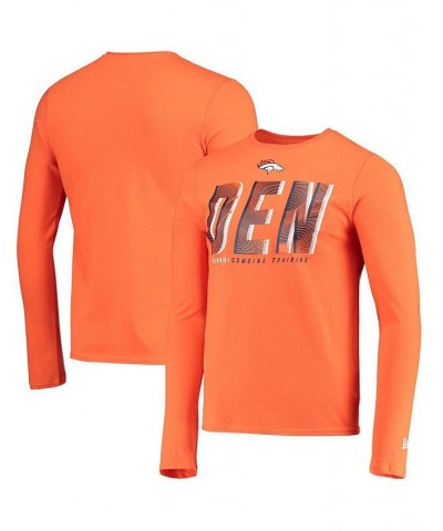 Men's Orange Denver Broncos Combine Authentic Static Abbreviation Long Sleeve T-shirt $18.00 T-Shirts