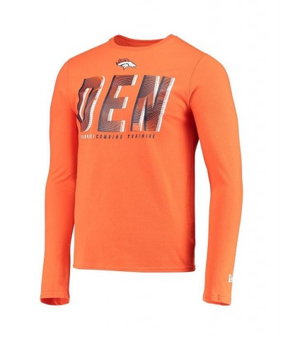 Men's Orange Denver Broncos Combine Authentic Static Abbreviation Long Sleeve T-shirt $18.00 T-Shirts