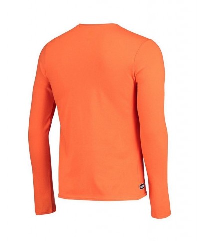 Men's Orange Denver Broncos Combine Authentic Static Abbreviation Long Sleeve T-shirt $18.00 T-Shirts