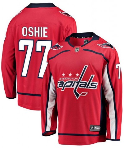 Men's TJ Oshie Red Washington Capitals Breakaway Player Jersey $86.95 Jersey